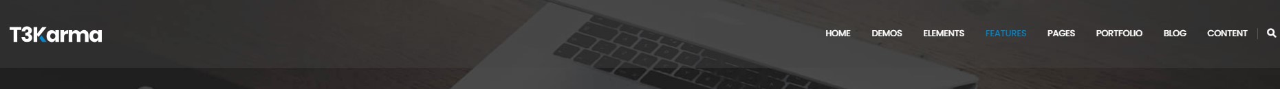 Full Width Semi Transparent Dark